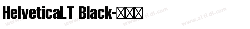 HelveticaLT Black字体转换